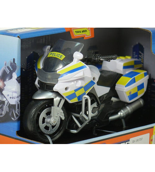 Motocikls policijas (skaņa, gaisma) 16 cm 579545