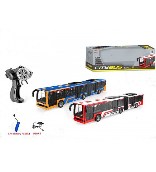 Radio vadāmāis autobuss (4 funkcijas, gaisma) ar akkum. USB uzlāde 44 cm 581784