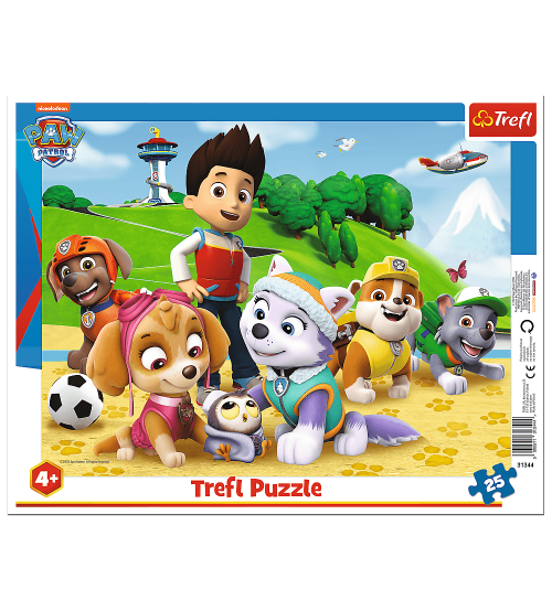 Puzlis TREFL Paw Patrol ar rāmi 25 gb. 4+ T31344