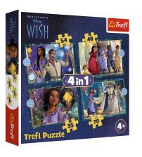 Puzlis TREFL Disney Wish (35,48,54,70 gb.) 4 in 1 4+ T34649