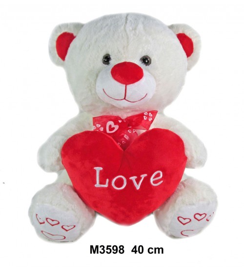 Plīša lacis ar sirdi LOVE 40 cm (M3598) 159304