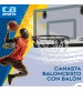 Basketbola grozs 30.5X45.5 cm bērniem ar 14 cm bumbu 3+ CB46245