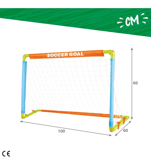 Futbola vārti salokāmi 100x60x60 cm CB Sport 3+ CB47692