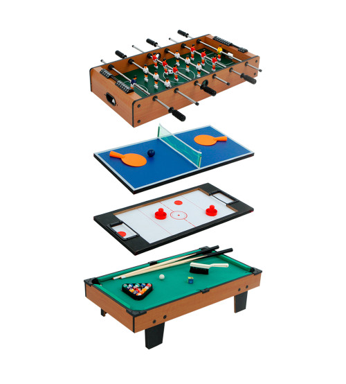 Galda spēle 4 in 1 (ping-pong, gaisa hokejs, futbols, biljards) 5+ CB85327